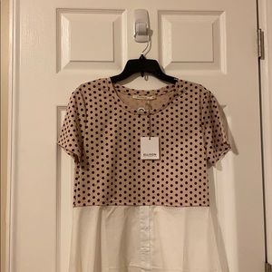 Women’s high low work top